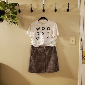 Wool Mini Skirt with pockets